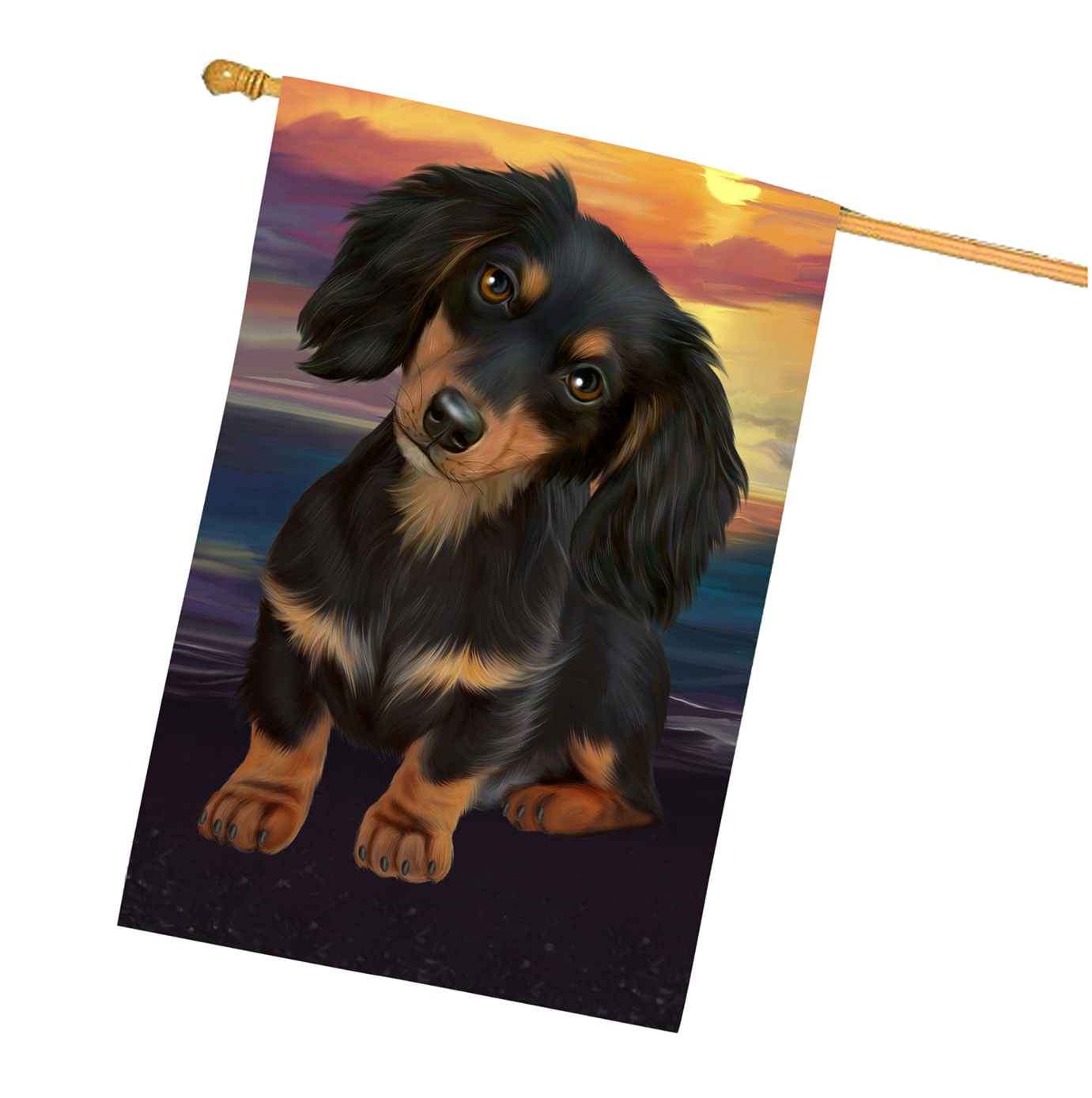 Dachshund Dog House Flag Holiday Double Sided 28"x40" Many Designs NWT NEW - Picture 70 of 95