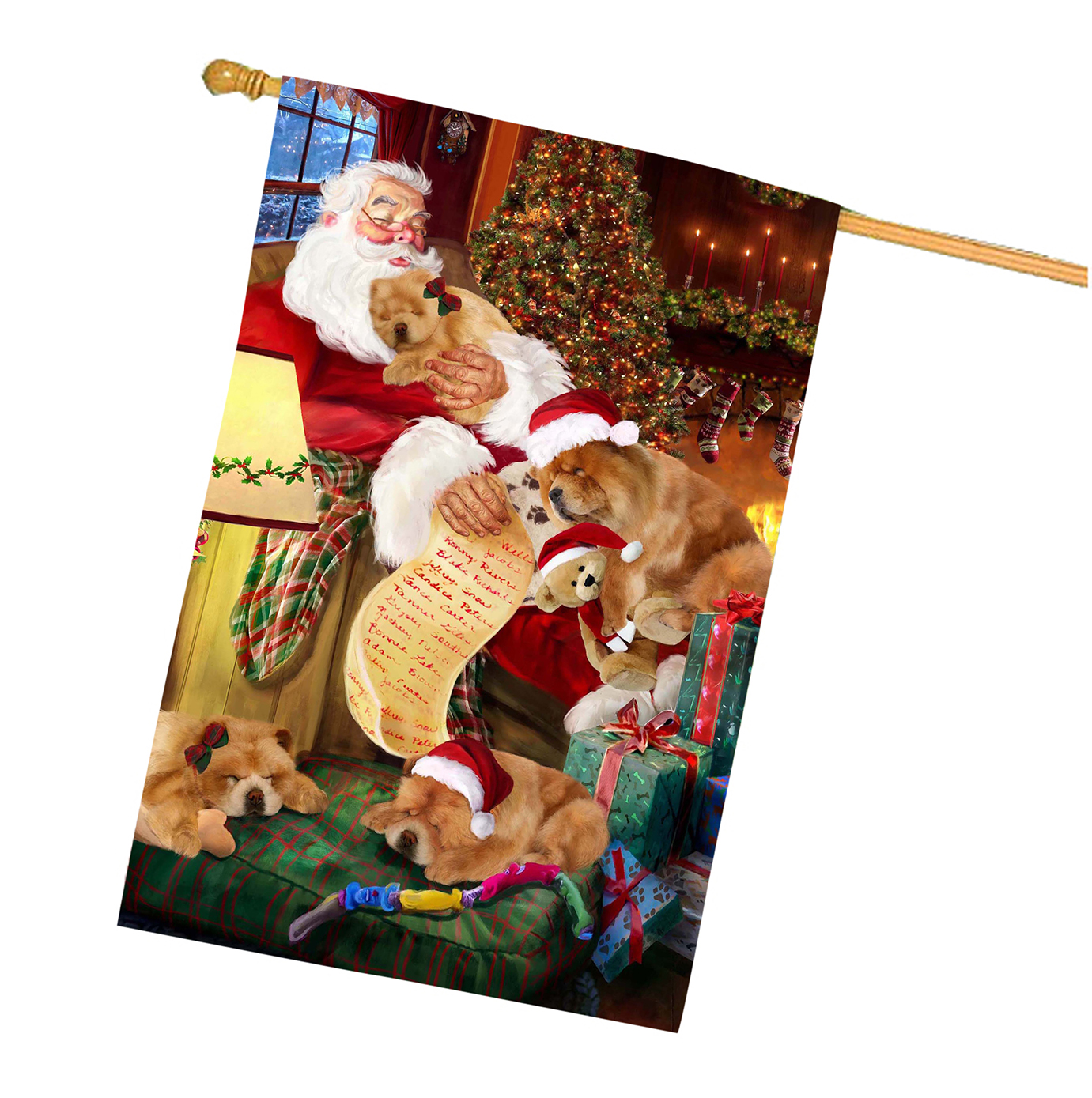 Chow Chow Hundehaus Flagge Urlaub doppelseitig 28"x40" viele Designs Neu mit Etikett NEU - Bild 74 von 100