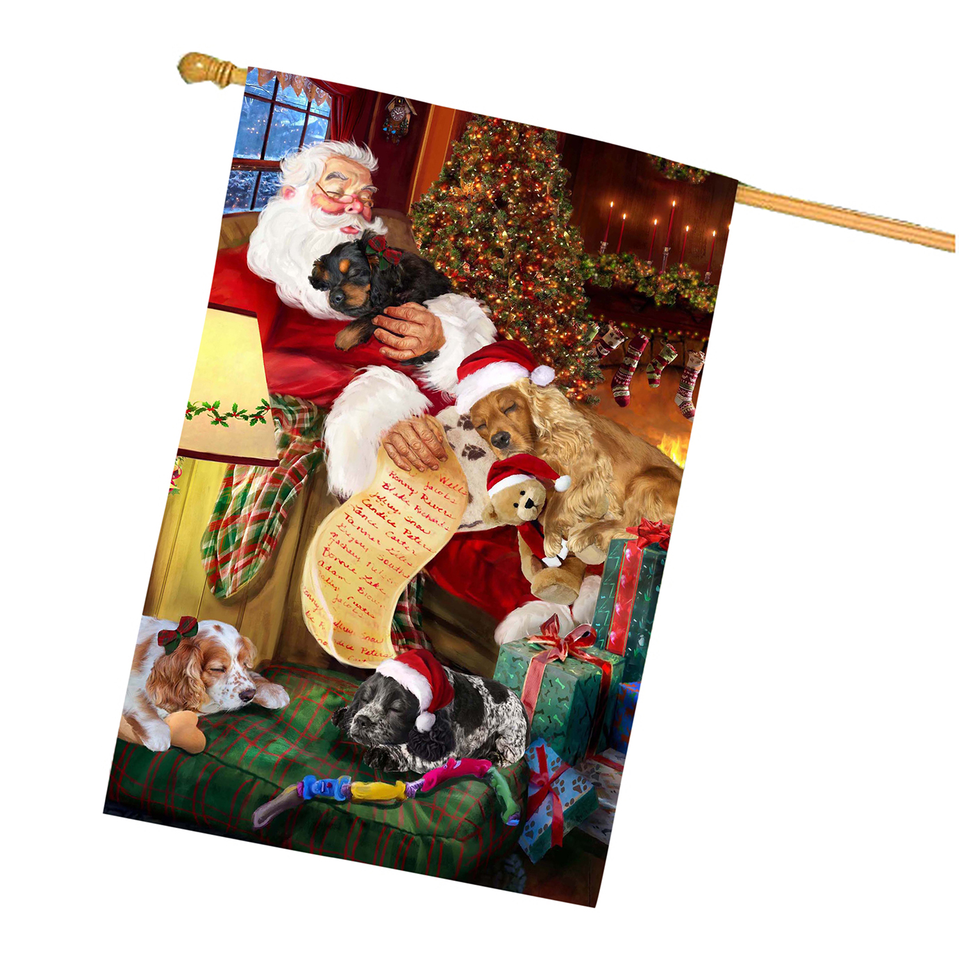 Cocker Spaniel Hundehaus Flagge Urlaub doppelseitig 28""x40"" viele Designs neu mit Etikett NEU - Bild 76 von 101