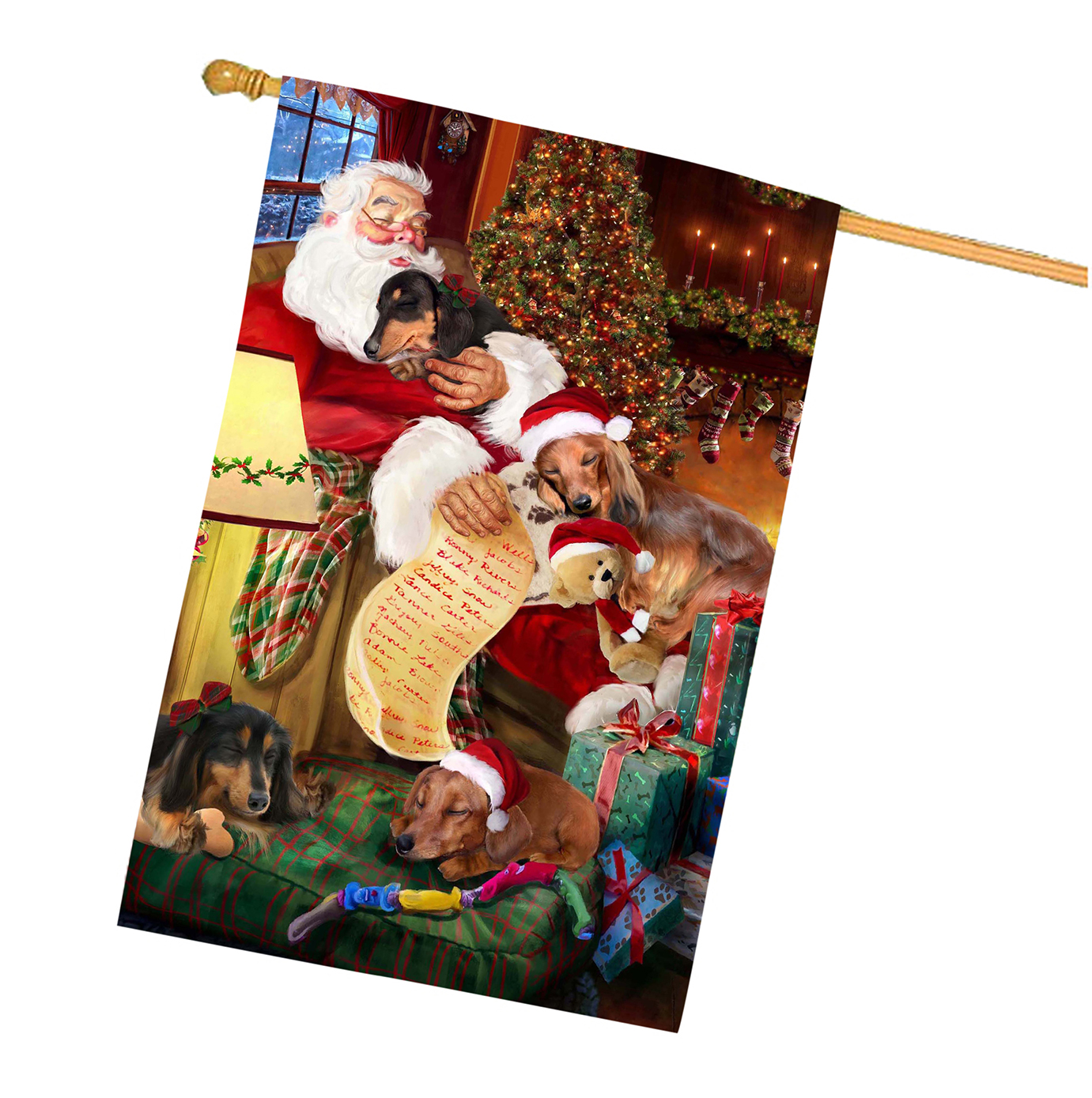 Dachshund Dog House Flag Holiday Double Sided 28"x40" Many Designs NWT NEW - Picture 69 of 95