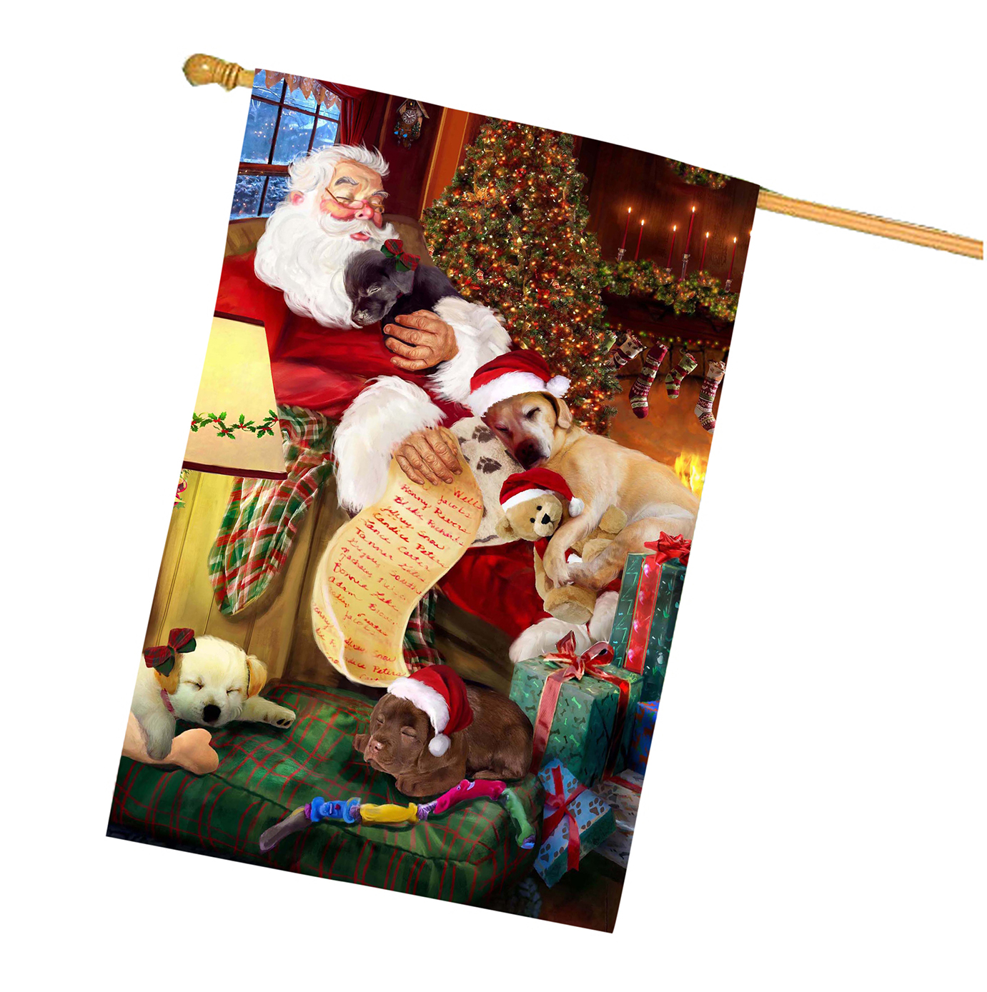 Labrador Dog House Flag Holiday Double Sided 28"x40" Many Designs NWT NEW - Picture 69 of 92