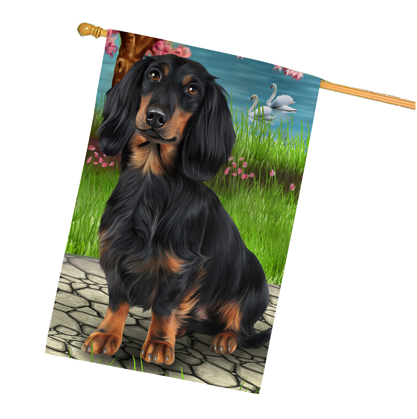 Dachshund Dog House Flag Holiday Double Sided 28"x40" Many Designs NWT NEW - Picture 75 of 95