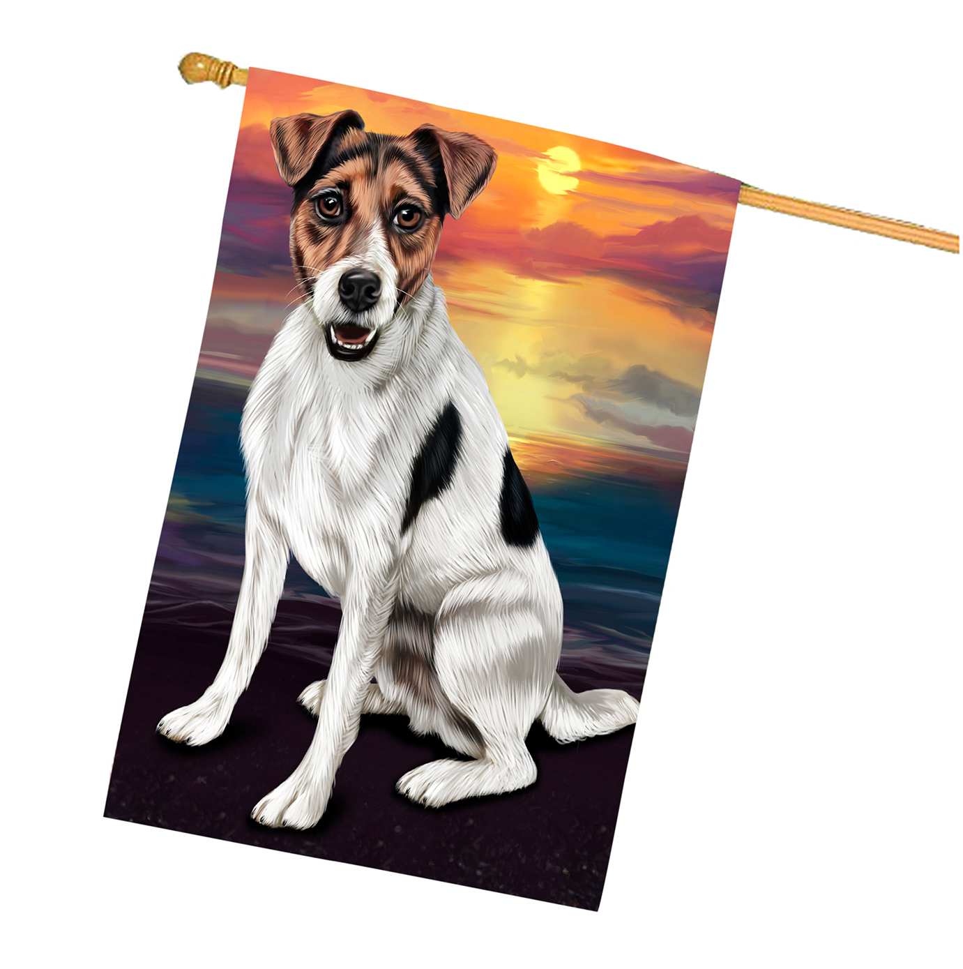 Jack Russell Dog House Flag Holiday Double Sided 28"x40" Many Designs NWT NEW - Picture 55 of 73
