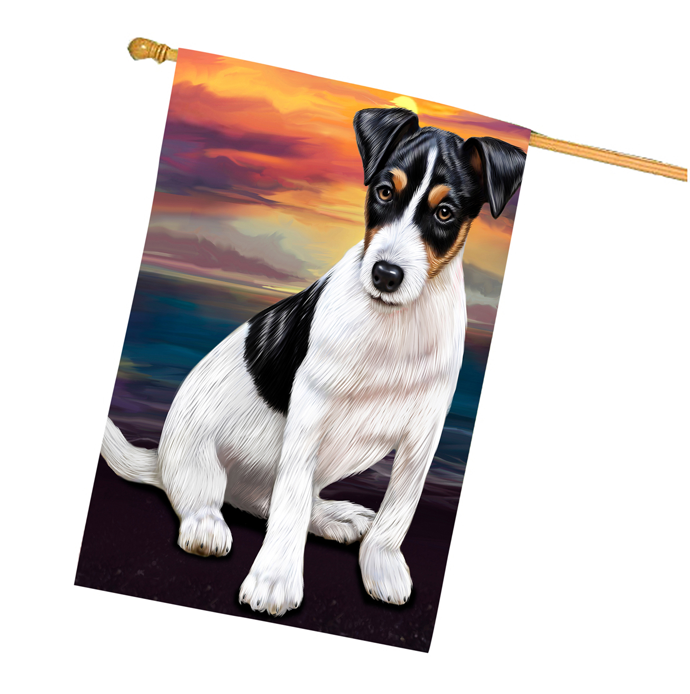 Jack Russell Dog House Flag Holiday Double Sided 28"x40" Many Designs NWT NEW - Picture 56 of 73