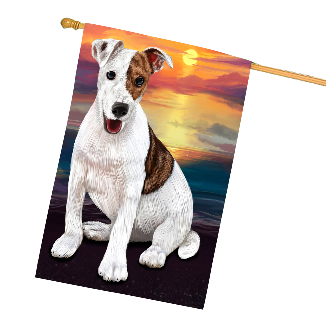 Jack Russell Dog House Flag Holiday Double Sided 28"x40" Many Designs NWT NEW - Picture 57 of 73