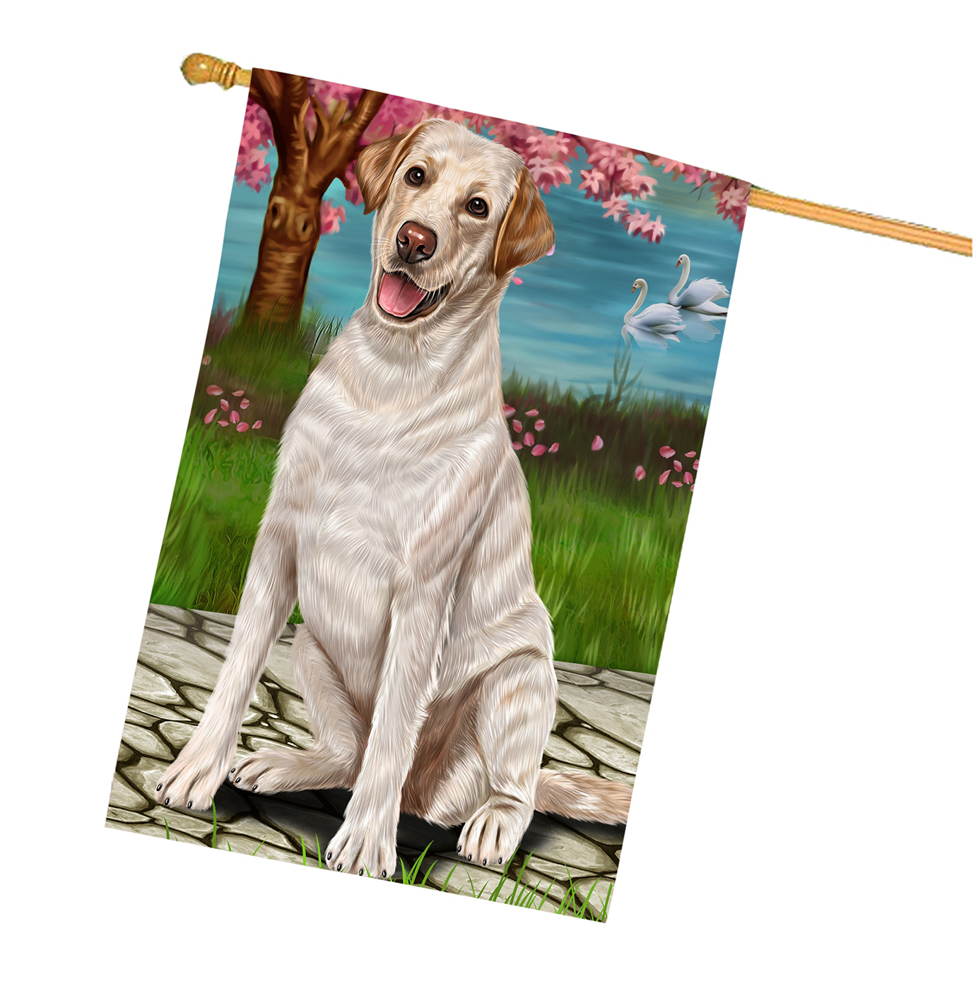 Labrador Dog House Flag Holiday Double Sided 28"x40" Many Designs NWT NEW - Picture 74 of 92