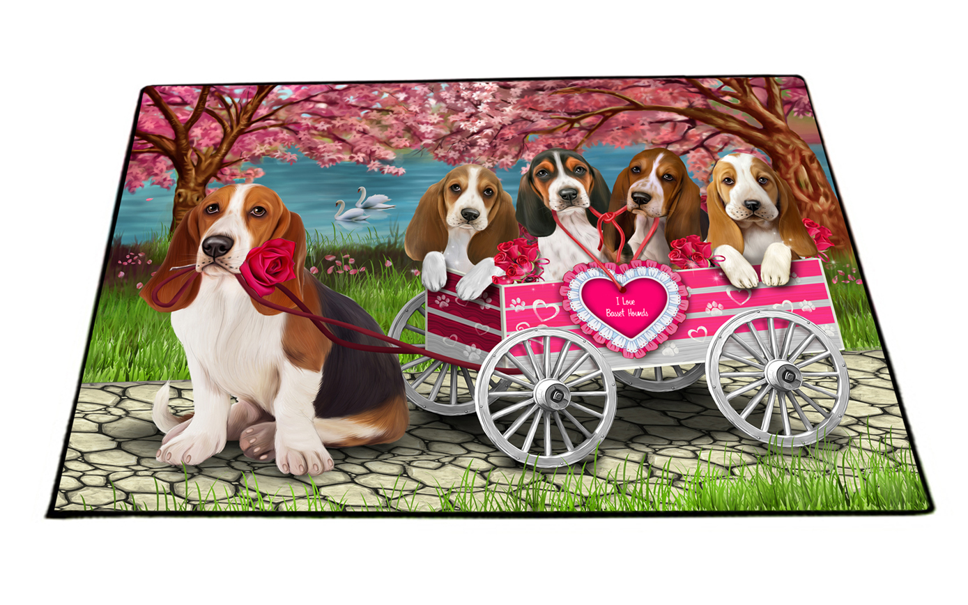 Basset Hound Dog Floor Mat Personalized Pet Door Mat Valentine Day NWT - Picture 42 of 44