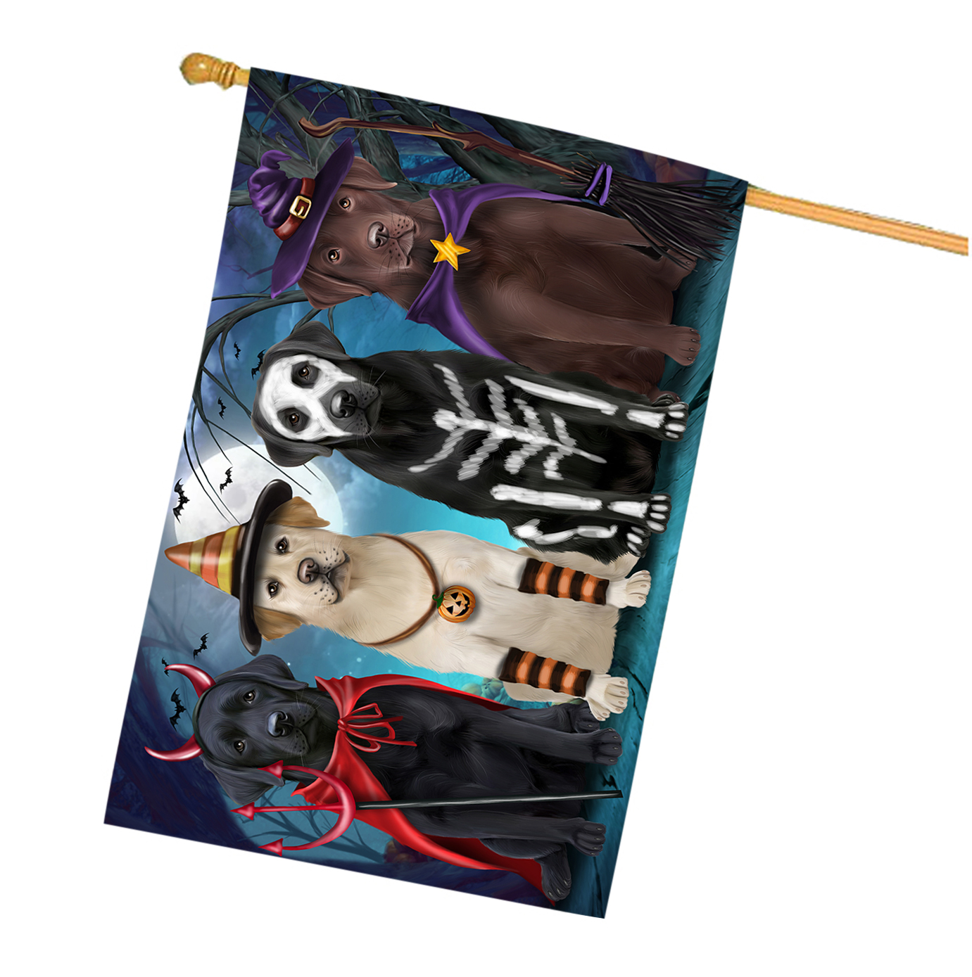 Labrador Dog House Flag Holiday Double Sided 28"x40" Many Designs NWT NEW - Picture 49 of 92